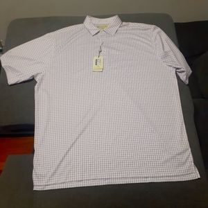 Donald Ross Polo Golf Men XXL White Short Sleeve W/logo Sleeve